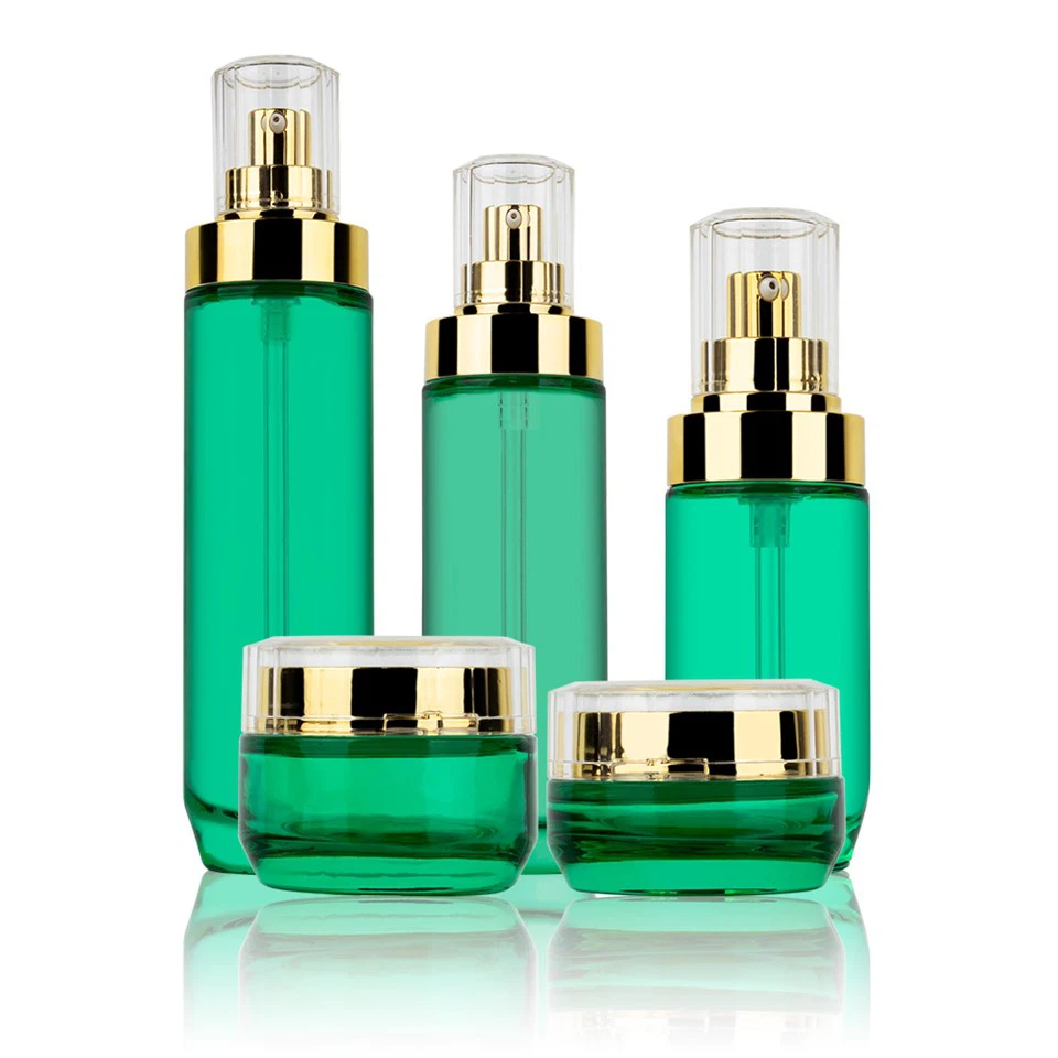 ขวดแก้วสีเขียวฟรอสต์